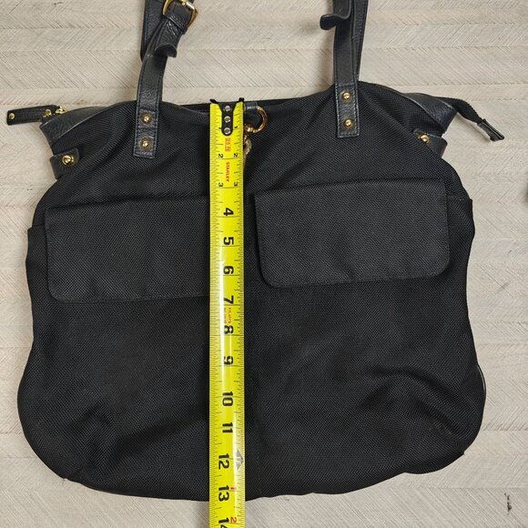 Jean Pierre Klifa For Anteprima-Nueve Black Nylon Shopper Tote Bag Large - Picture 2 of 10